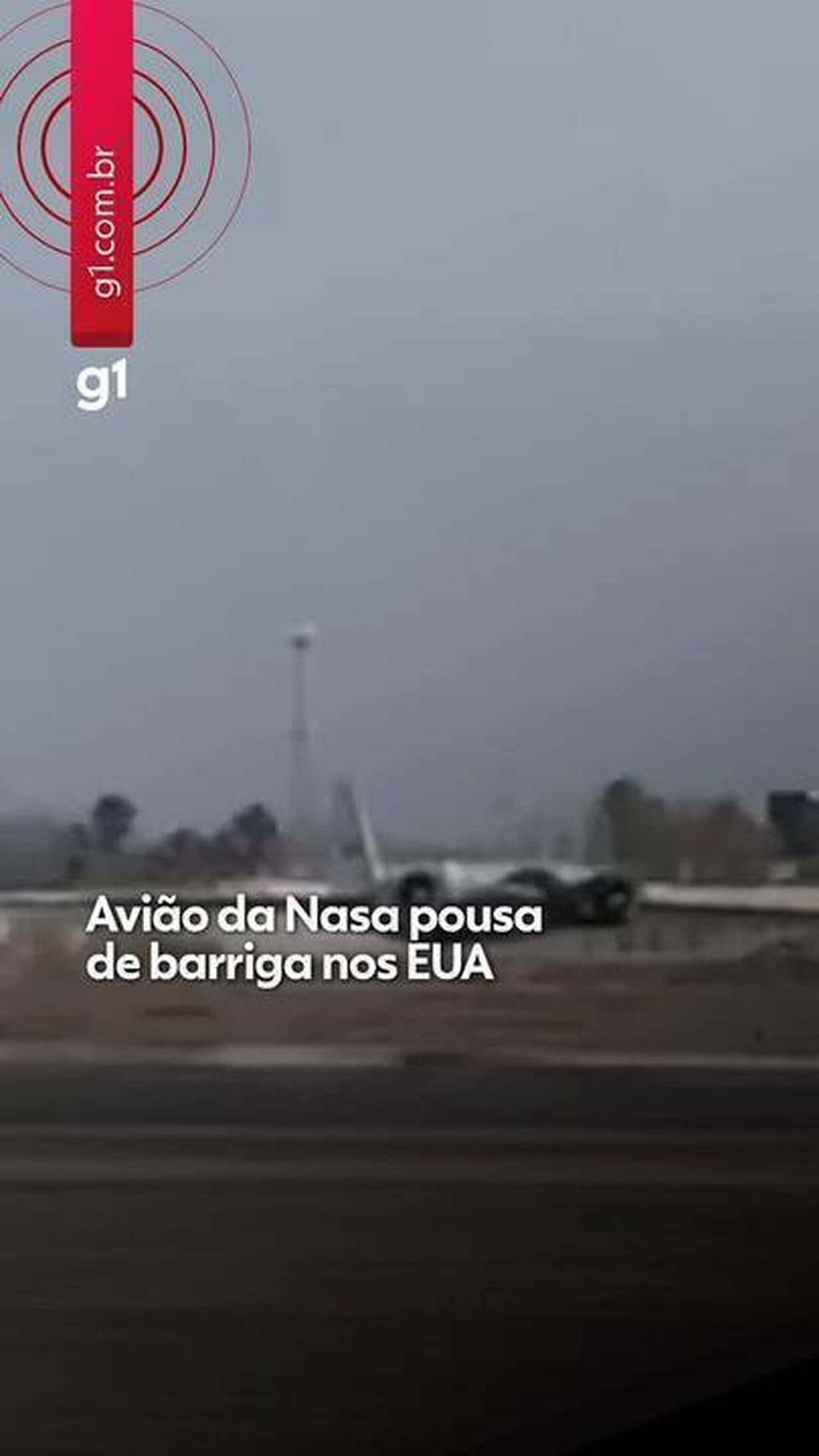 VÍDEO: Avião da Nasa sofre falha e faz pouso 'de barriga' no Texas